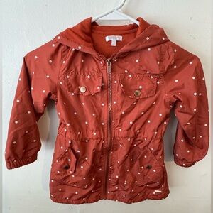 Polka Dot Kids Jacket - Orange